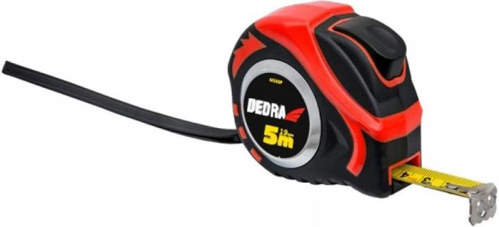 Actual product image Dedra rubber measuring tape with automatic lock, 19 mm x 5 m (M591P) (M)