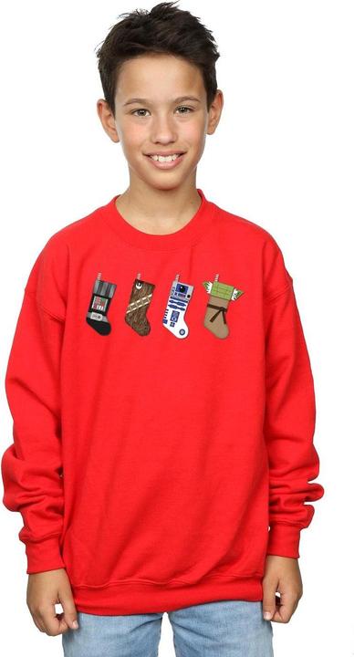 Actual product image Star Wars Boys Christmas Stockings Sweatshirt (128)