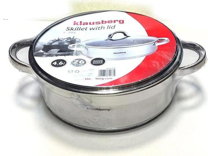 Actual product image Klausberg Flat pot 26cm KB-7173 (Pot, Stainless steel)