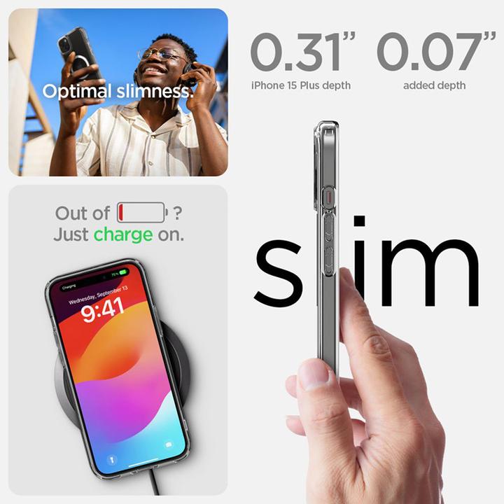 Produktbild Spigen Ultra Hybrid MAG iPhone 15 Plus 6.7" Magsafe biały/white ACS06660 (Apple iPhone 15 Plus)