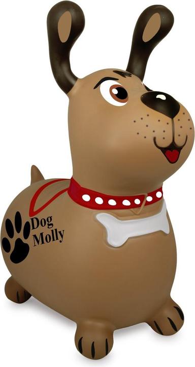 Produktbild Braun Hüpftier Dog Molly mit Pumpe