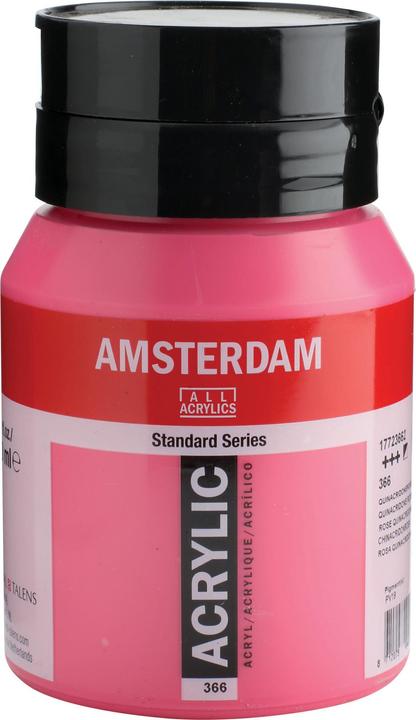 Talens Acrylfarbe Amsterdam 500ml (Chinacridonrosa, 500 ml)