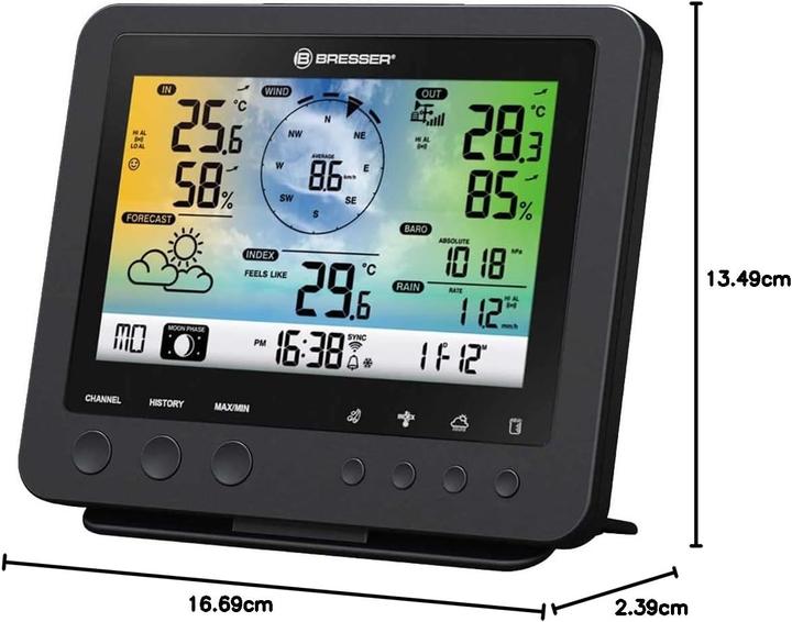 Produktbild Bresser Weerstation - Basisstation 5-in-1 Weerstation 7002580 - Wifi - Zwart