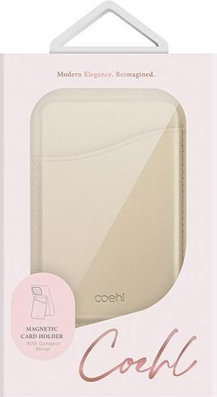 Image du produit Uniq Coehl Esme magnetyczny portfel z lusterkiem i podpórką kremowy/cream