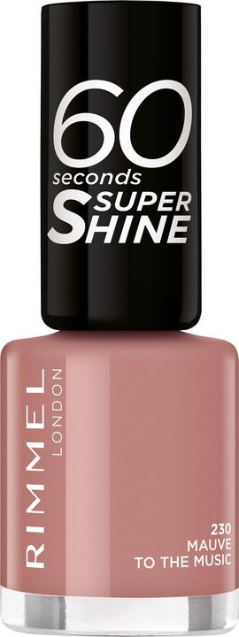 Immagine prodotto Rimmel London 60 SECONDS super shine #230 8 ml (230 Malva alla musica, Smalto)