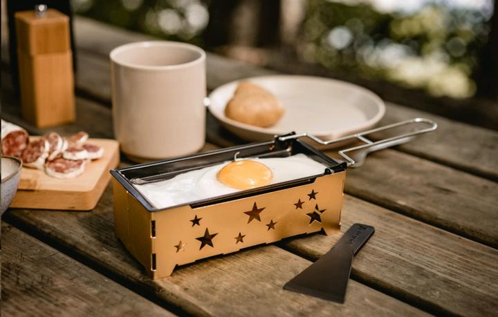 Produktbild Kadastar Teelicht-Raclette 2go Golden Star Gold/Schwarz