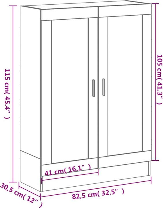 Image du produit VidaXL Vid (82,5 x 30,5 x 115 cm)
