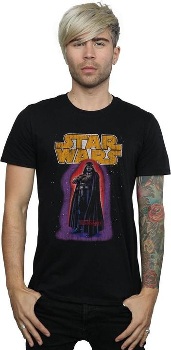 Actual product image Star Wars Mens Darth Vader Vintage T-Shirt (3XL)