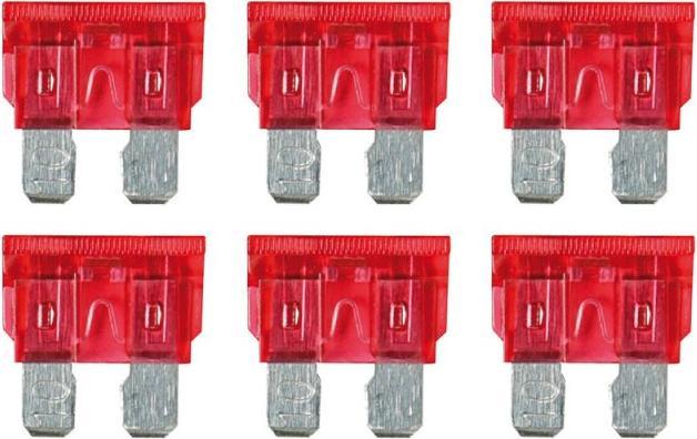 Produktbild Lampa Smart Led, Set 6 Lamellensicherungen mit LED-Kontrollleuchte, 12/32V - 10A (10 A)