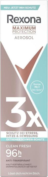 Image du produit Rexona Déodorant Spray Maximum Protection Clean Fresh 150 ml (Spray, 150 ml)