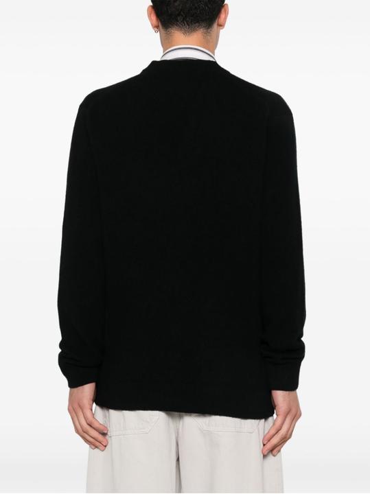 Immagine prodotto Maison Kitsune Cardigan regolare con patch a forma di testa di volpe (M)