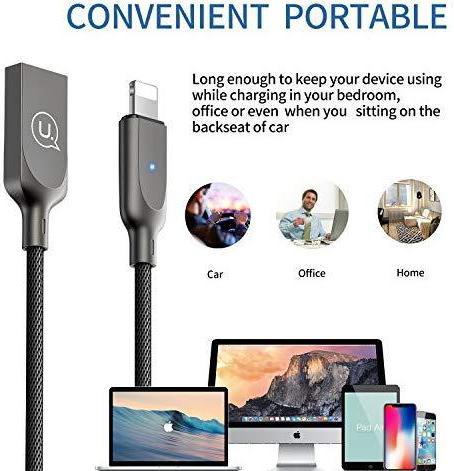 Produktbild Usams Cable USB USB-A - Lightning 1.9 m Black (IPYSUSB201) (1.90 m, USB 3.0)