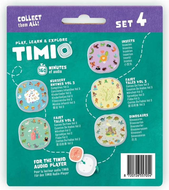 Actual product image Timio Audio Disc Set 4 (German, Spanish, Chinese, French, Dutch, Multilingual, Italian, Portuguese, English)