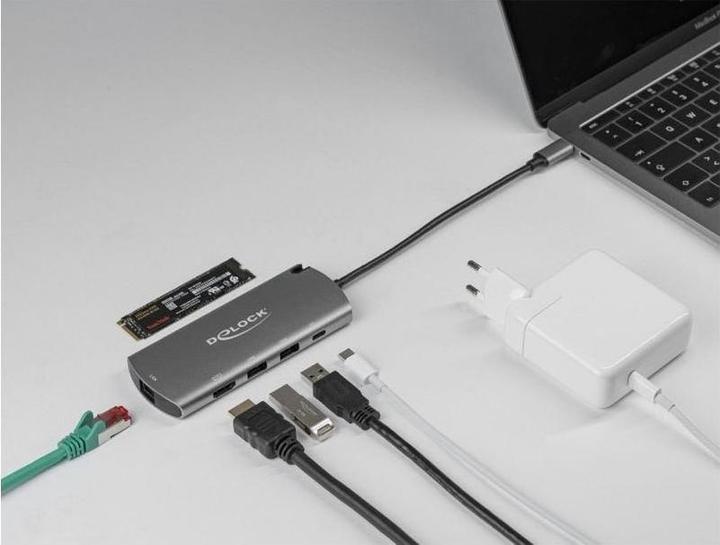Actual product image Delock USB Type-C™ docking station with M.2 slot (USB-C, 1 Ports)