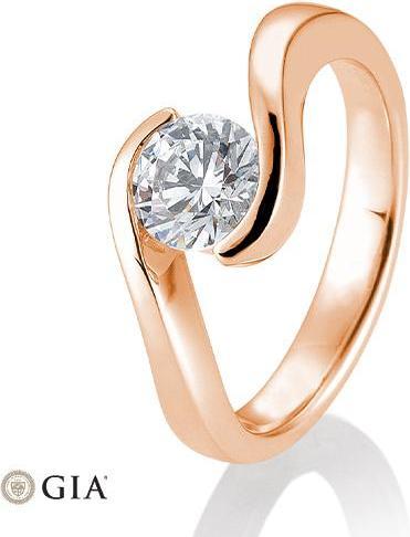 Produktbild Breuning Ring Schwung 0,80-1,50 ct. (48, 585/14 K Gold)