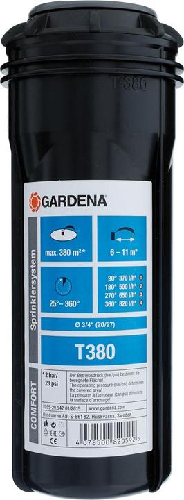 Image du produit Gardena Arroseur automatique à turbine T380 (Arroseurs escamotables)