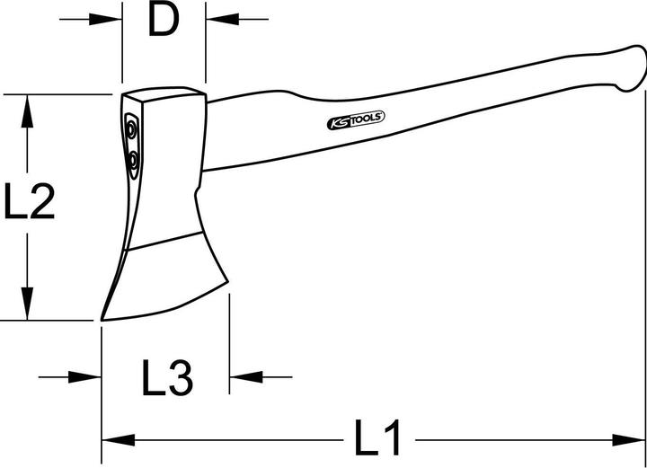 Produktbild KS Tools Holzaxt