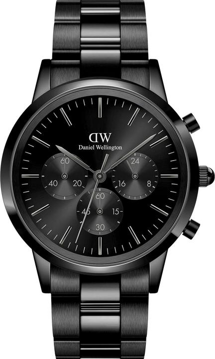 Daniel Wellington Iconic Chronograph Link Black Sunray (Chronograph, 42 mm)