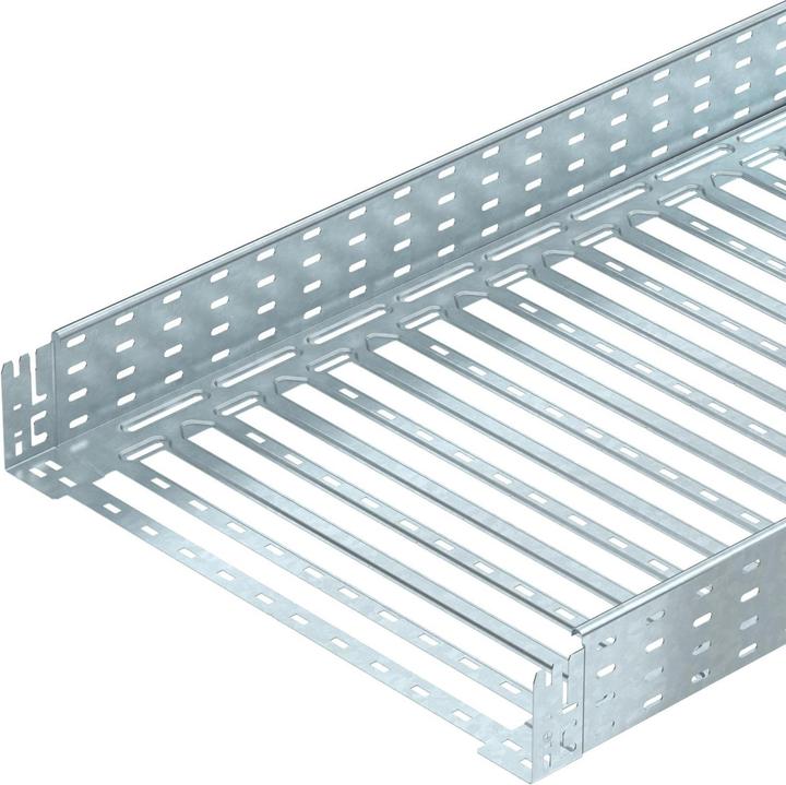 Actual product image OBO Bettermann OBO MKSM 160 FT cable tray perforated with quick connection 110x600x3050 (300 cm)
