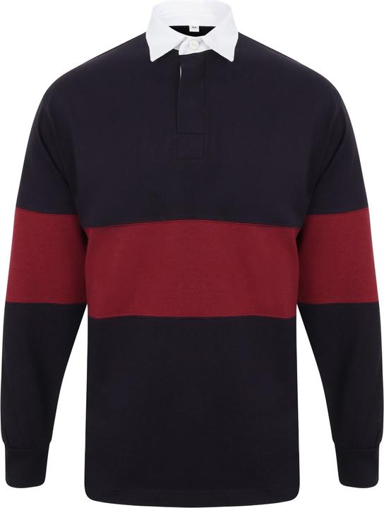Front Row Rugbyshirt mit Kontraststreifen