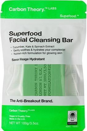 Energy Label Carbon Theory Superfood facial cleansing soap (Facial Cleansing Bar) 100 g (Cleaning cloths)