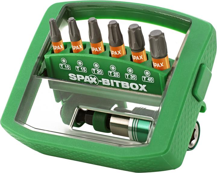 Actual product image Spax Bit Box ®, 7-piece (TX20, TX25, TX40, TX15, TX10, TX30)