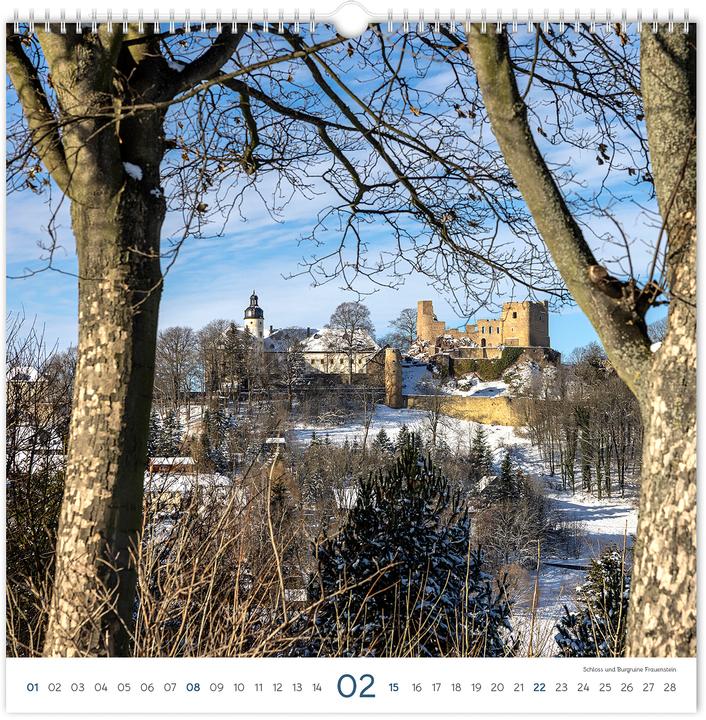 Actual product image Kalender Burgen und Schlsser Sachsen 2026 (30 x 30 cm, German)