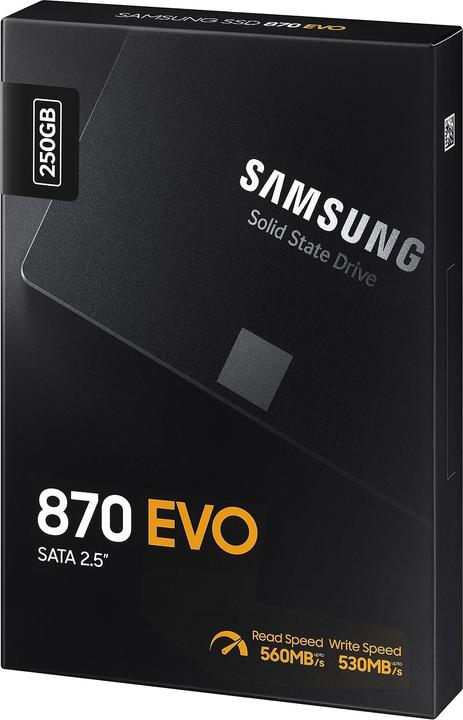 Actual product image Samsung 870 EVO (250 GB, 2.5")