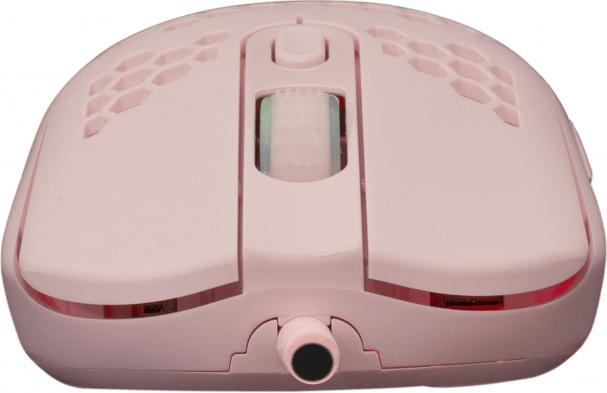 Actual product image White Shark Extremely light gaming mouse Galahad Pink, 72g (Cable)