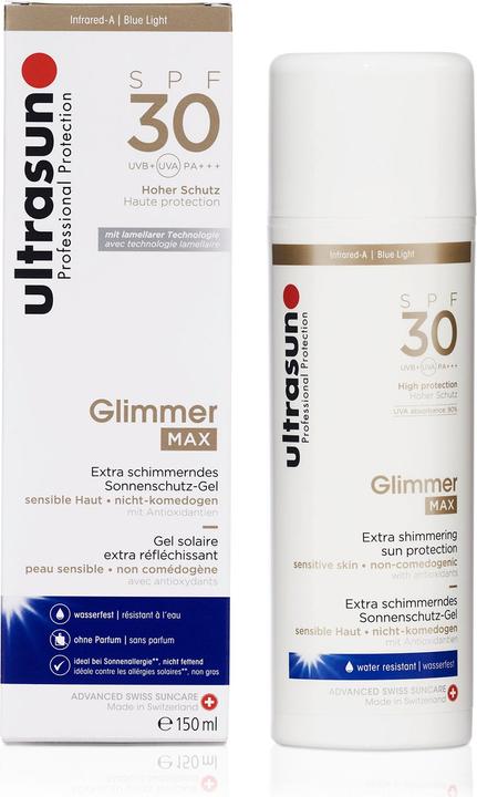 Image du produit Ultrasun Glimmer MAX (Gel solaire, SPF 30, 150 ml, 230 g)
