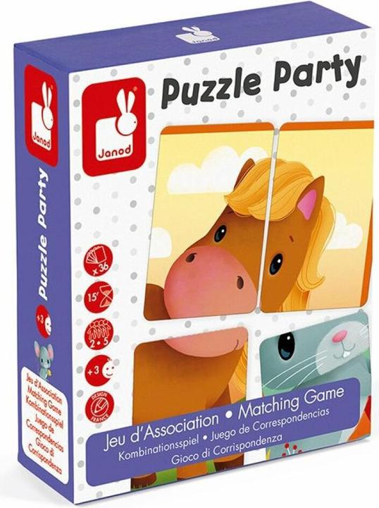 Actual product image Janod Card game Party Puzzle