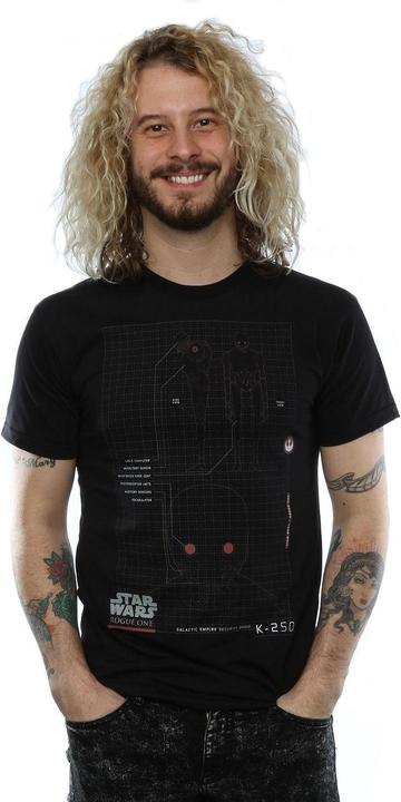 Produktbild Star Wars Rogue One K2SO Schematic TShirt (3XL)