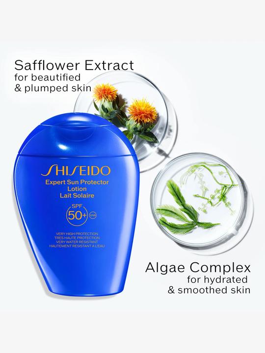 Actual product image Shiseido Expert Sun (Sun lotion, SPF 50+, 150 ml, 208 g)