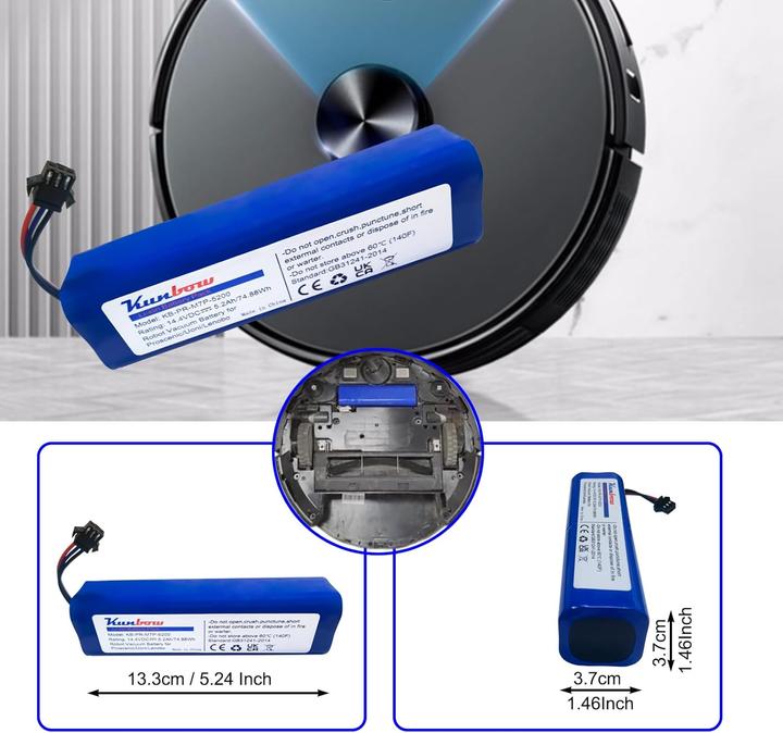 Image du produit Kunbow Ersatzakku für Proscenic Akkustaubsauger