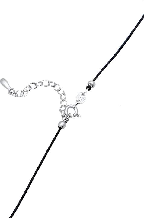 Produktbild Elli Halskette Choker Nylon Halbmond Sichel 925 Silber (Keine Schmucksteine, Nylon, 925er Sterling Silber, 36 cm)