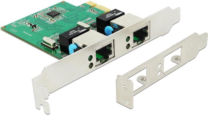 Immagine prodotto Delock Scheda di rete 2 porte, 1Gbps Realtek RTL8111H chipset (PCI Express 1.0)