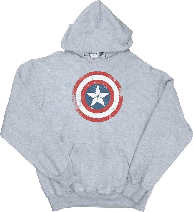 Produktbild Captain America Civil War Distressed Shield Kapuzenpullover (S)