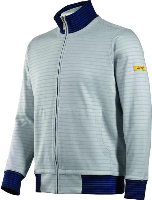 Produktbild HB Tempex ESD Sweatjacke Conductex Cotton Knit, silbergrau, Grösse: S (S)