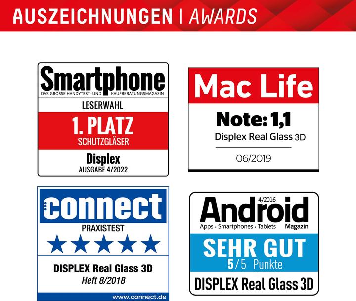 Immagine prodotto Displex Vetro Premium, vetro blindato Full Cover (1 Pezzo/i, Samsung Galaxy S22, Samsung Galaxy S23)