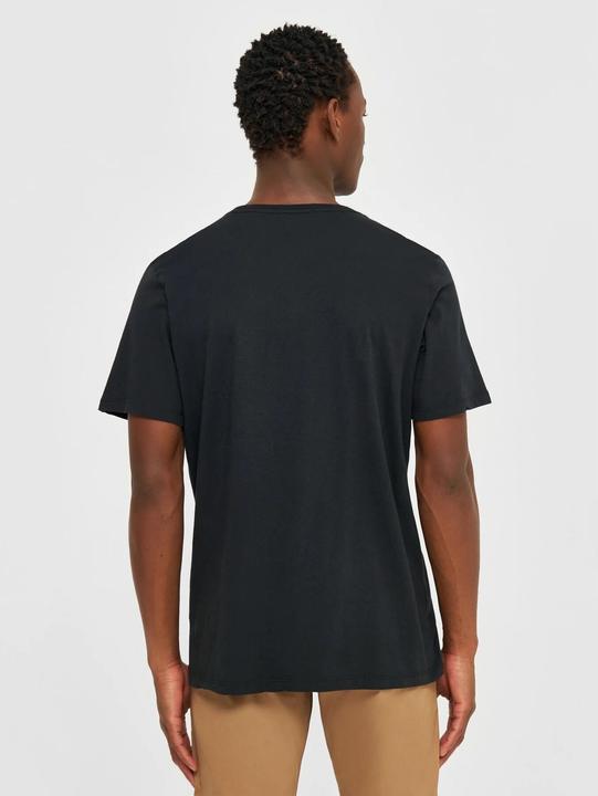 Actual product image KnowledgeCotton Apparel Basic Tee Black Jet (S)