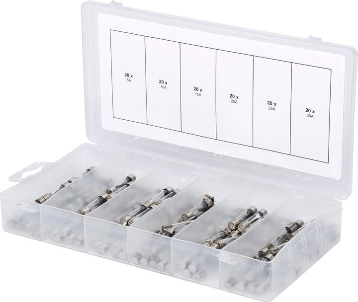 Produktbild KS Tools Sortiment Glassicherungen (Feinsicherung, 30 A, Träge)