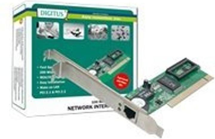 Image du produit Digitus Carte PCI Fast Ethernet 10/100Mbit 1xRJ-45 Realtek 8139 (PCI)
