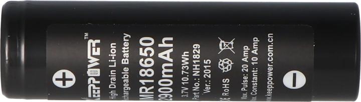 Immagine prodotto Keeppower Batteria IMR18650 - 10A (Flat Top) (1 pz., 18650, 2900 mAh)