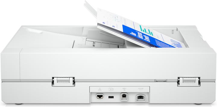 Produktbild HP ScanJet Pro N4600 fnw1/scan up to 40ppm/100-page ADF with automatic single-pass two-sided scanning/N (USB, WLAN, LAN, Ethernet, RJ45)