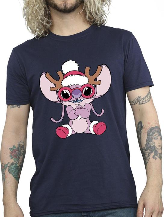 Immagine prodotto Disney Lilo & Stitch Angel Reindeer Maglietta Uomo (4XL)