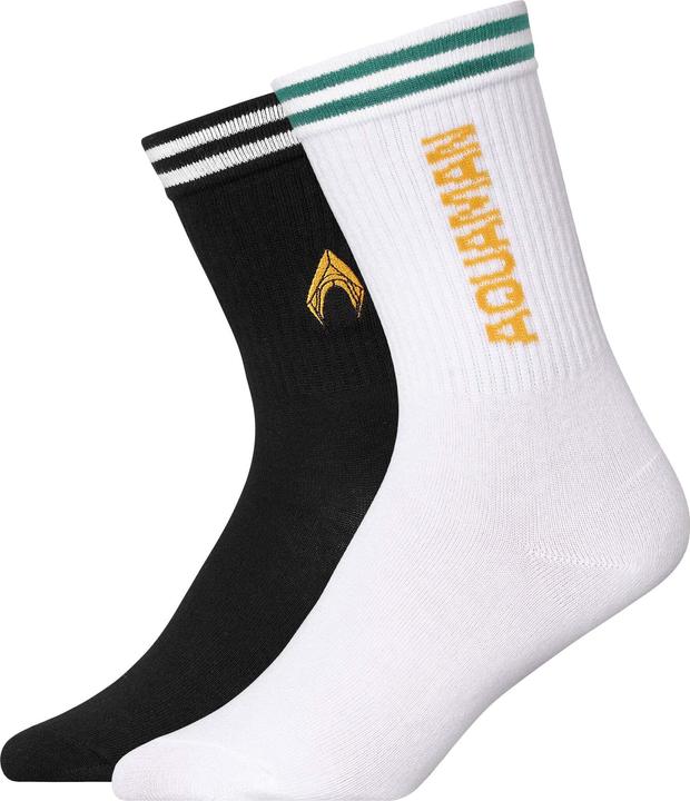 Snocks Hohe Sportsocken mit Streifen (2er Pack, 35 - 38)