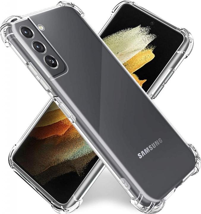 Productafbeelding Screenguard Samsung Galaxy S21 Hoesje Kristal Zachte Airbag Bumper (Samsung Galaxy S21)