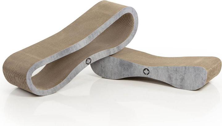 Immagine prodotto CanadianCat Set di mobili tiragraffi Orbit & Satellite, look cemento (23 cm, Grigio pietra)