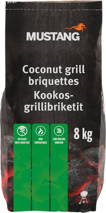 Mustang Grill Coconut Grill Briquettes 8 kg (8.10 kg)