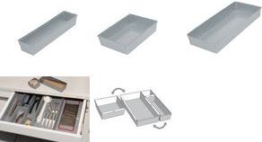 Actual product image keeeper Divisions silver 38x15x5